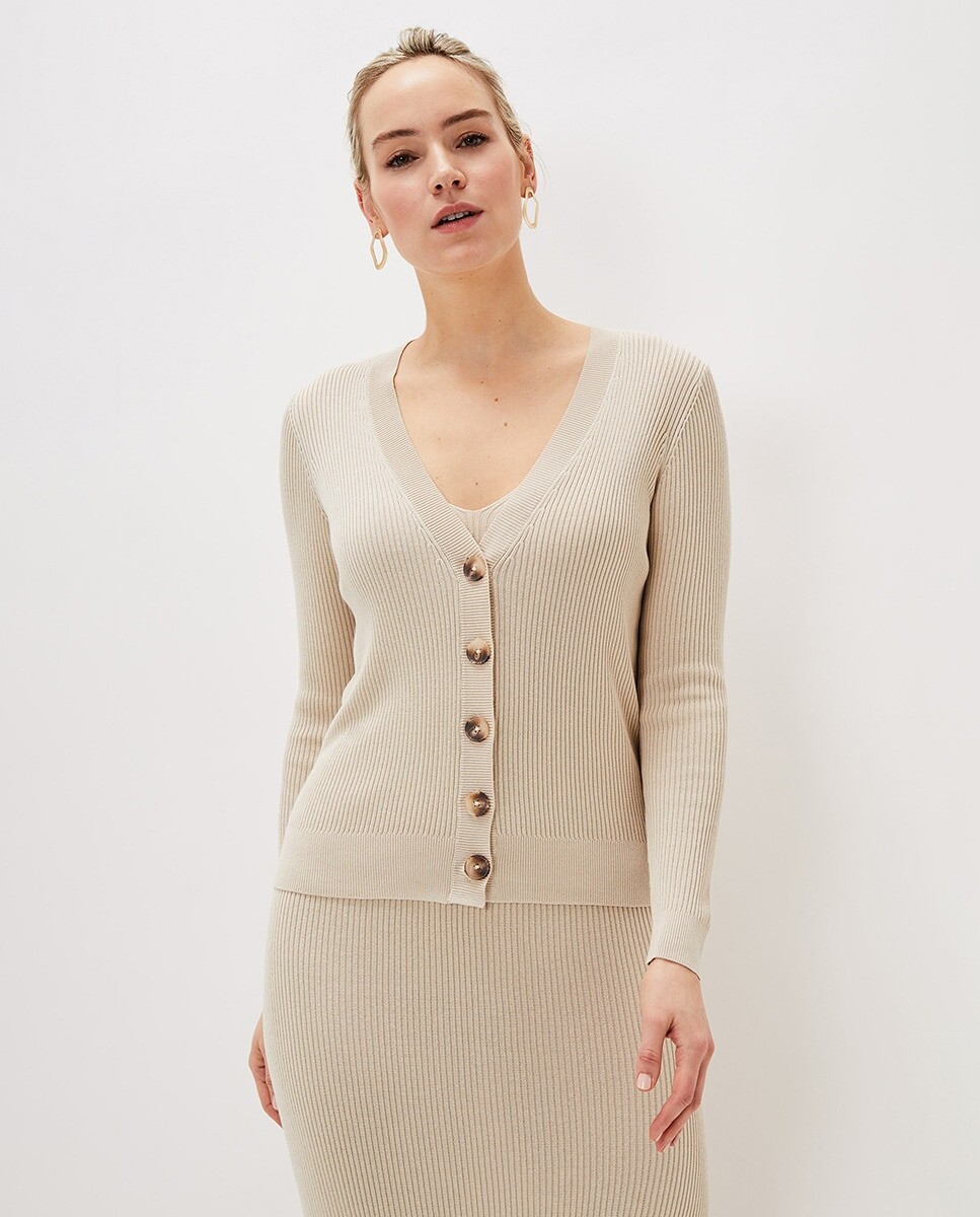 Кардиган в натуральную рубчику с пуговицами Phase Eight
Кардиган в натуральную рубчику с пуговицами Phase Eight