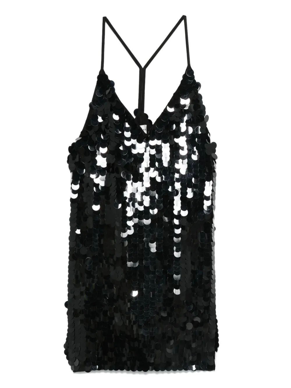 Платье на тонких бретельках с пайетками P.A.R.O.S.H., черный
Платье на тонких бретельках с пайетками P.A.R.O.S.H., черный