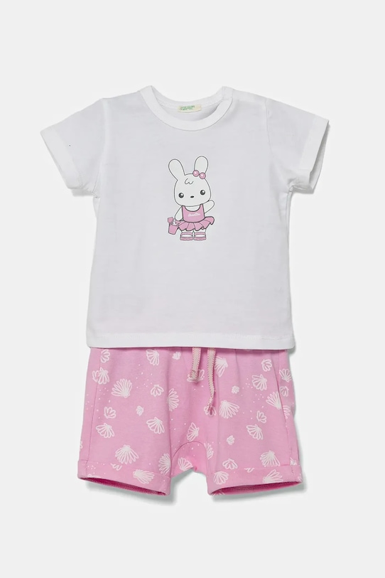 Хлопковый комплект для малышей United Colors Of Benetton, розовый
Хлопковый комплект для малышей United Colors Of Benetton, розовый