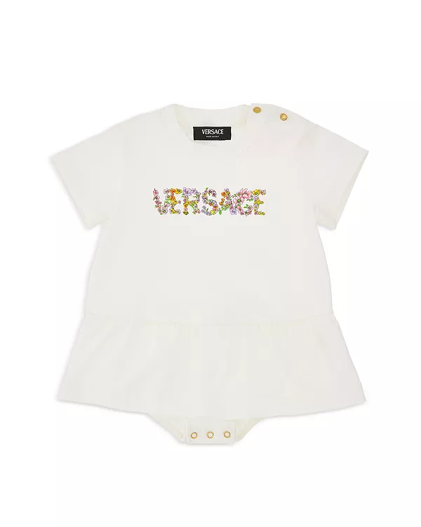 Детский комбинезон унисекс с логотипом в цвету. Versace, белый
Детский комбинезон унисекс с логотипом в цвету. Versace, белый