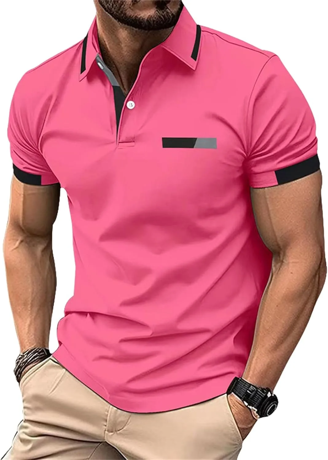 Футболка-поло Casual для мужчин, короткий рукав, Slim Fit Weinexra
Футболка-поло Casual для мужчин, короткий рукав, Slim Fit Weinexra