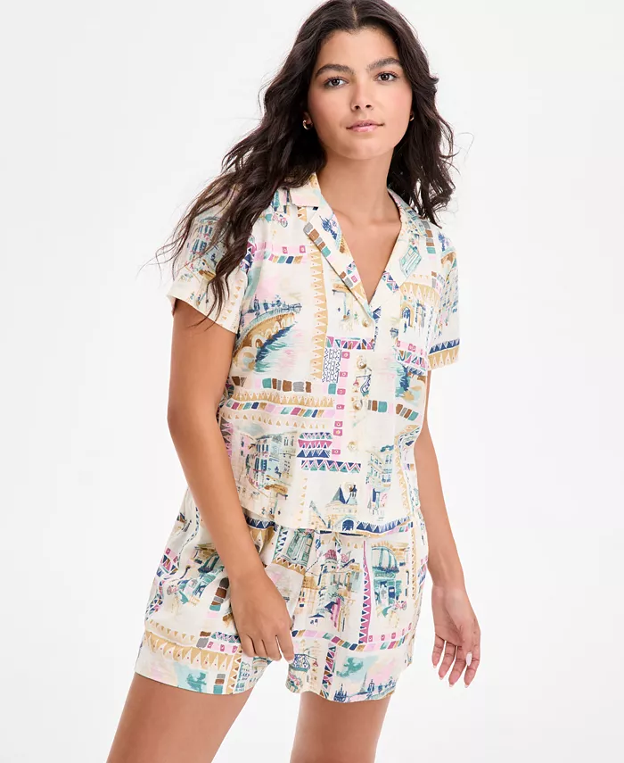 Женская печатная рубашка-кемп из смесового льна Lucky Brand, мультиколор
Женская печатная рубашка-кемп из смесового льна Lucky Brand, мультиколор