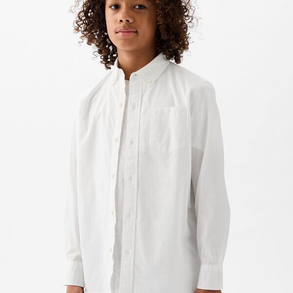 Рубашка из органического хлопка с карманом Gap, белый
Рубашка из органического хлопка с карманом Gap, белый