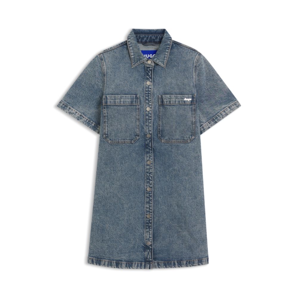 Платье А-силуэта из эластичного денима HUGO, синий
Платье А-силуэта из эластичного денима HUGO, синий