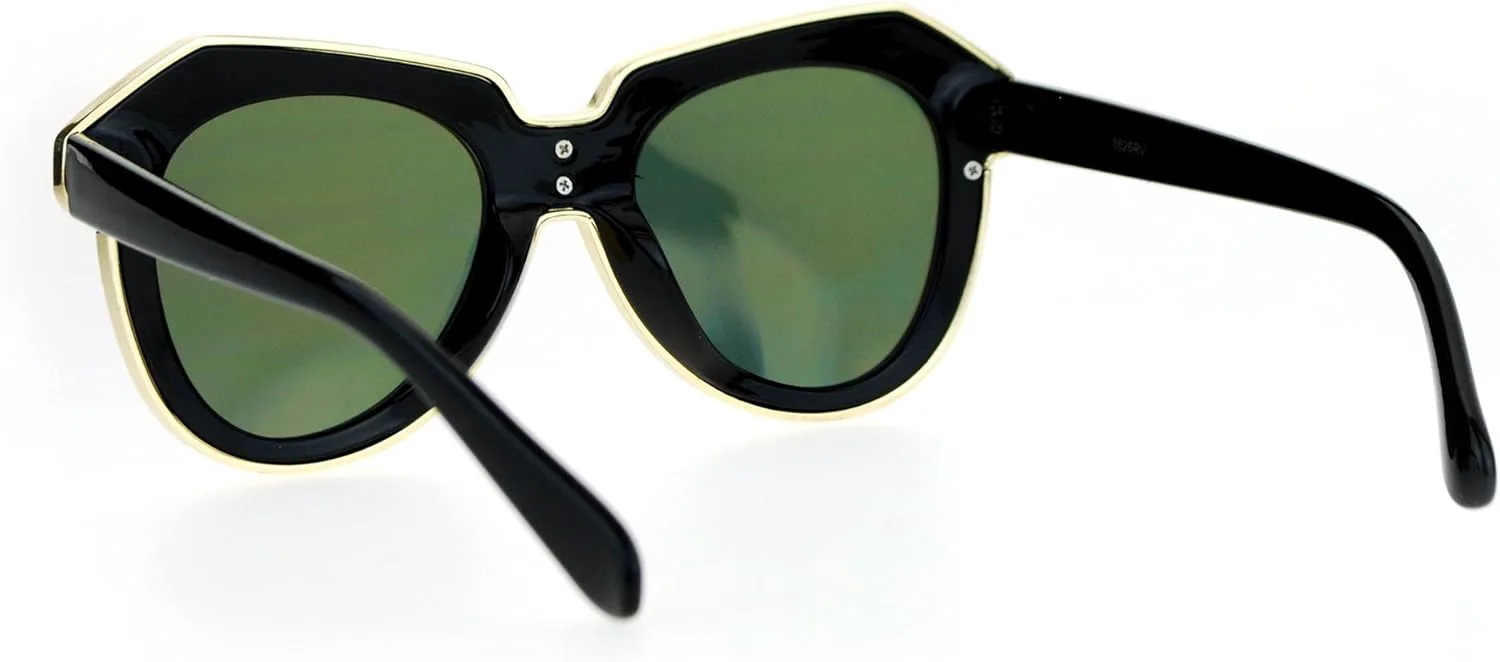 Женские модные солнцезащитные очки с уникальной металлической оправой и двойной рамкой, защищающей от УФ-излучения до 400 нм JuicyOrange, Black (Orange Mirror)
Женские модные солнцезащитные очки с уникальной металлической оправой и двойной рамкой, защищающей от УФ-излучения до 400 нм JuicyOrange, Black (Orange Mirror)