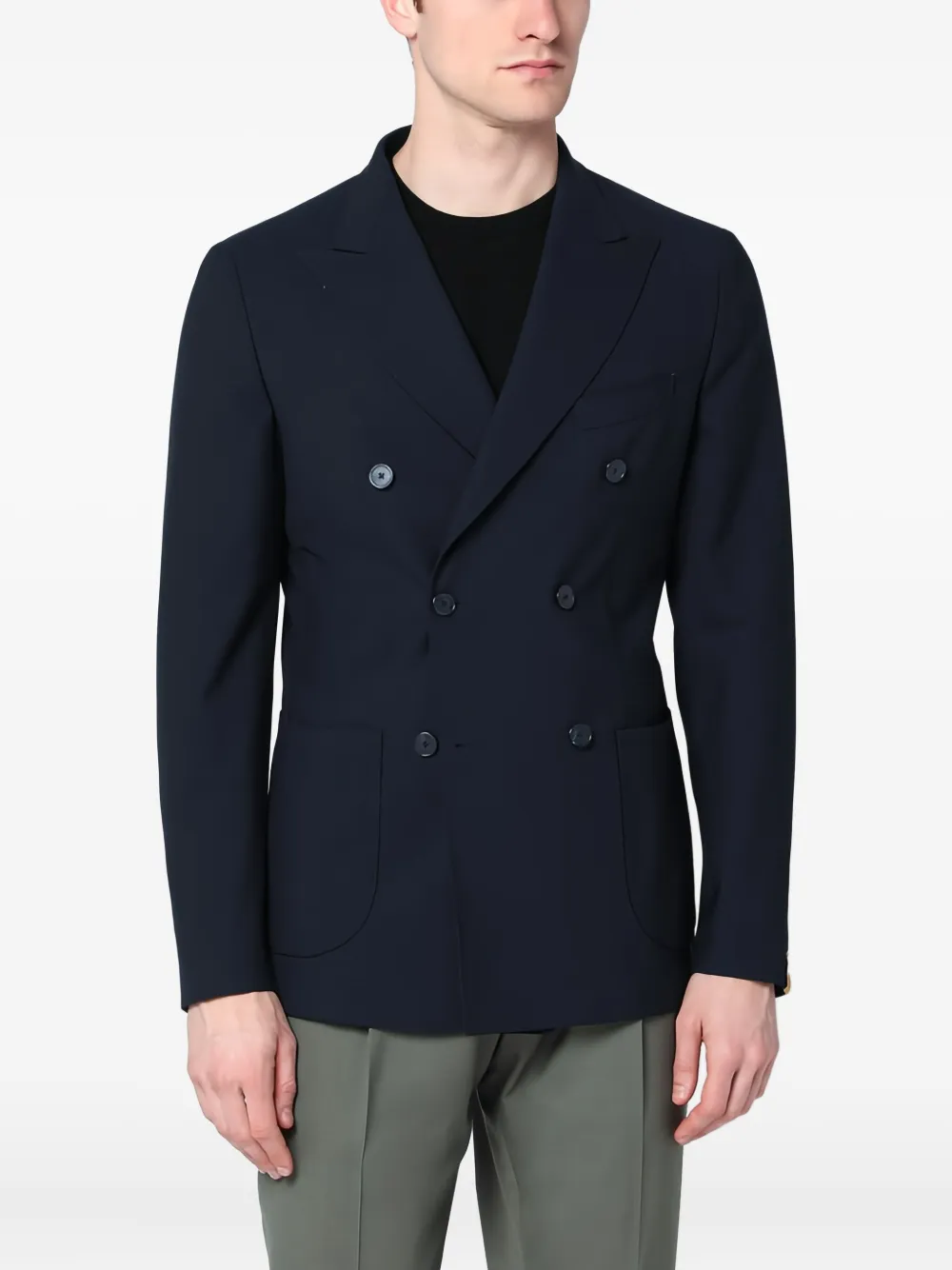 Двубортный пиджак Santaniello, синий
Двубортный пиджак Santaniello, синий