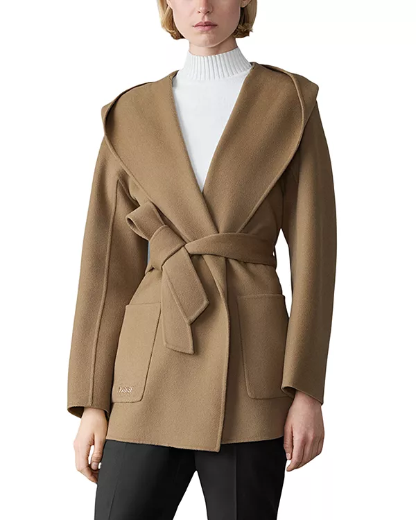 Шерстяное пальто-накидка Paya с поясом-кушаком Mackage, коричневый
Шерстяное пальто-накидка Paya с поясом-кушаком Mackage, коричневый