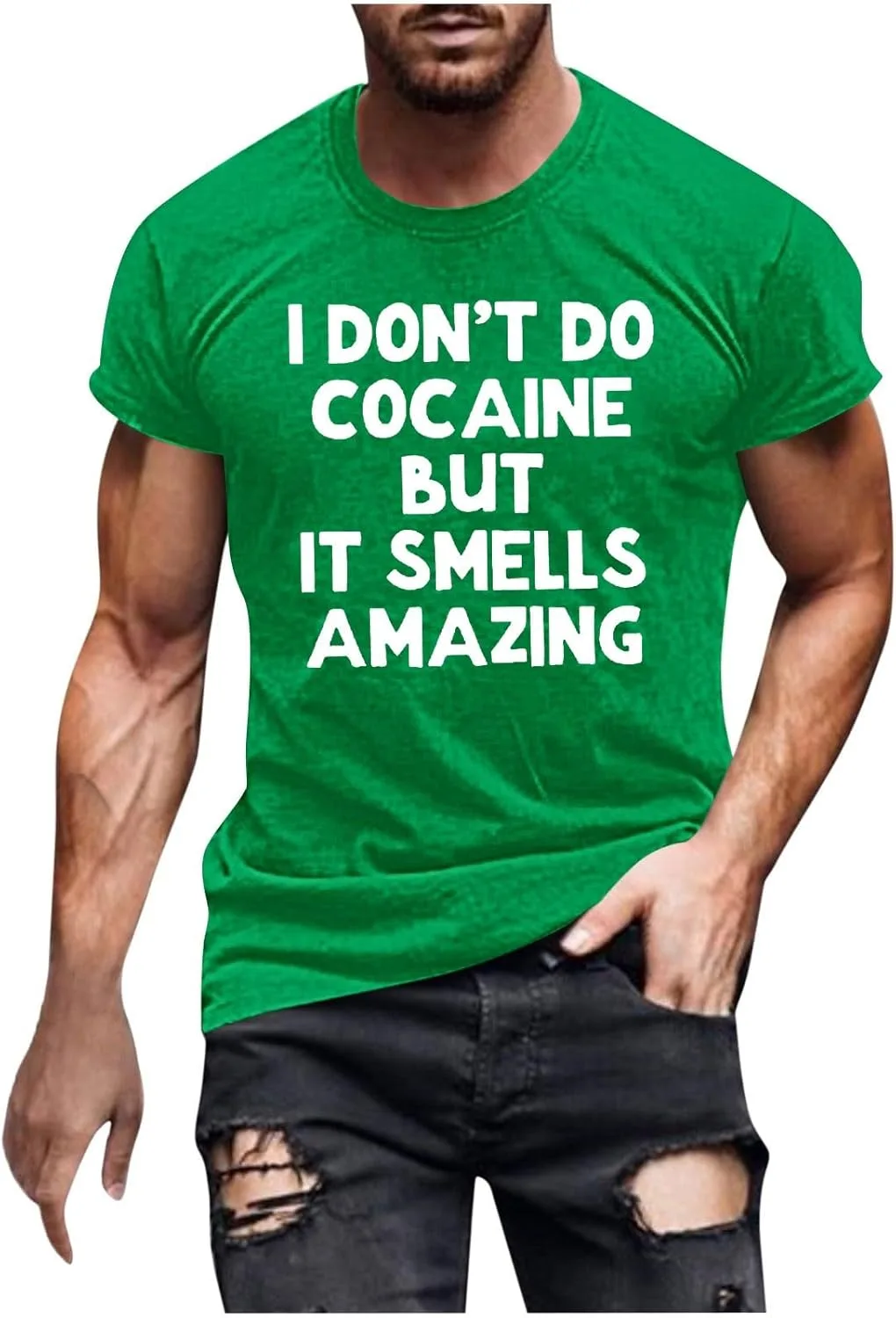 Футболка Zeiyignr с принтом "I Don't Do Cocaine But It Smells Amazing"
Футболка Zeiyignr с принтом "I Don't Do Cocaine But It Smells Amazing"