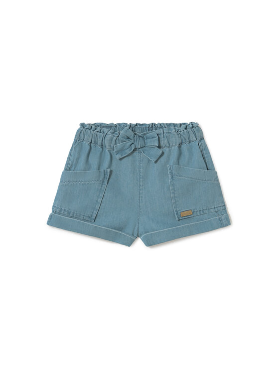 Шорты из ткани обычного кроя 1227 Mayoral, синий 
Шорты из ткани обычного кроя 1227 Mayoral, синий