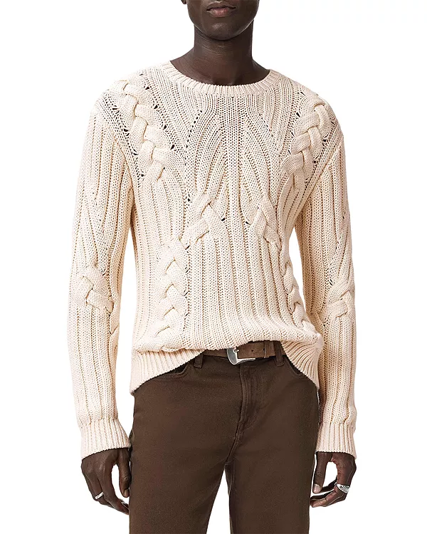 Свитер Dauphine с круглым вырезом John Varvatos, белый
Свитер Dauphine с круглым вырезом John Varvatos, белый