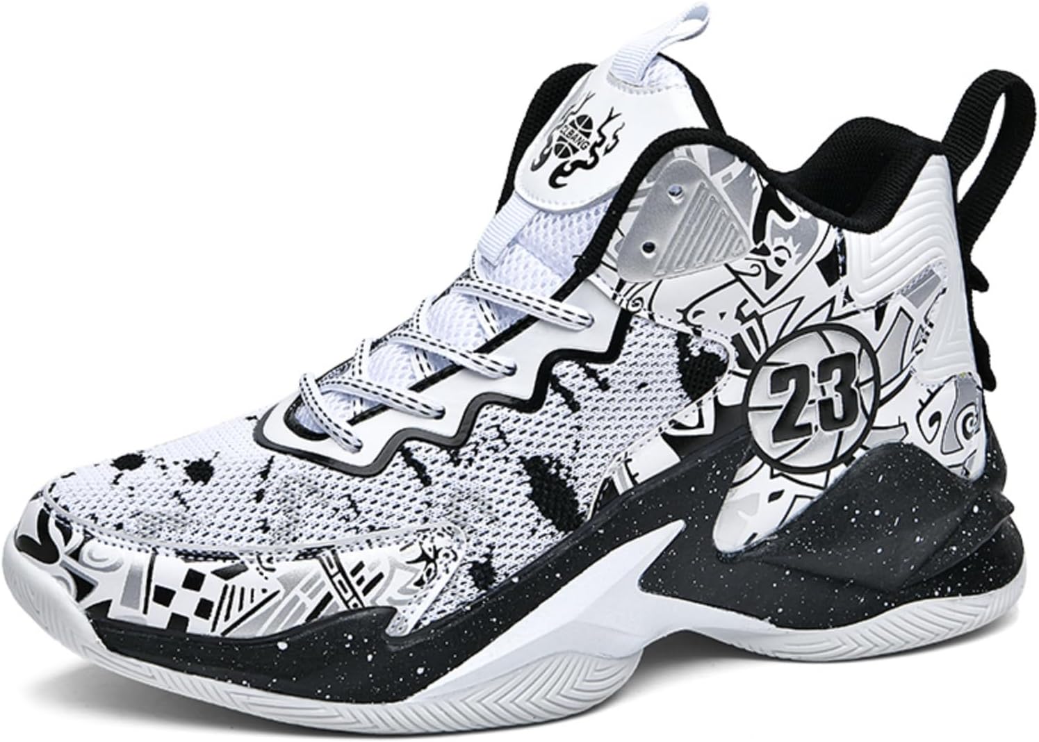 Мужские высокие кроссовки Khwfjas с шнуровкой, модные баскетбольные кроссовки с поддержкой свода стопы, мягкие беговые кроссовки, нескользящие спортивные кроссовки для тренировок и волейбола, черный
Мужские высокие кроссовки Khwfjas с шнуровкой, модные баскетбольные кроссовки с поддержкой свода стопы, мягкие беговые кроссовки, нескользящие спортивные кроссовки для тренировок и волейбола, черный