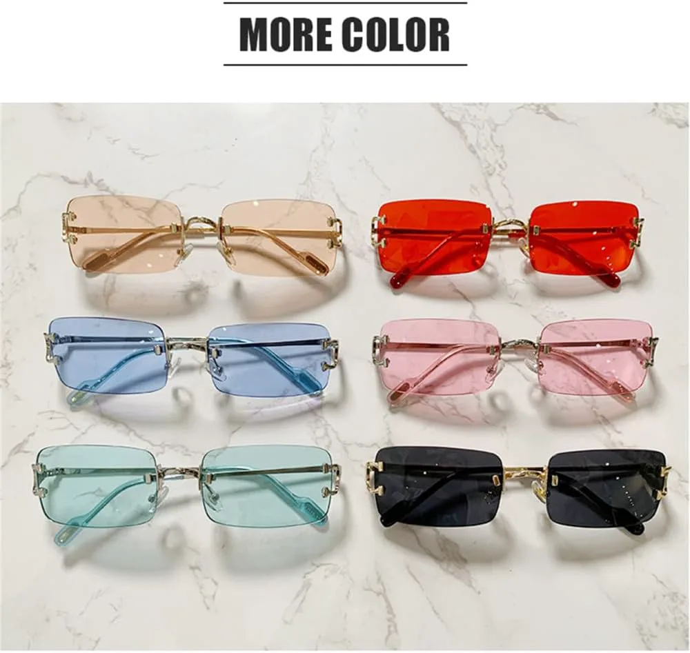 Солнцезащитные очки без оправы прямоугольной формы для женщин, очки без оправы для мужчин, сверхлегкие очки с защитой от УФ-излучения UV400 LANGSER, Silver Blue
Солнцезащитные очки без оправы прямоугольной формы для женщин, очки без оправы для мужчин, сверхлегкие очки с защитой от УФ-излучения UV400 LANGSER, Silver Blue