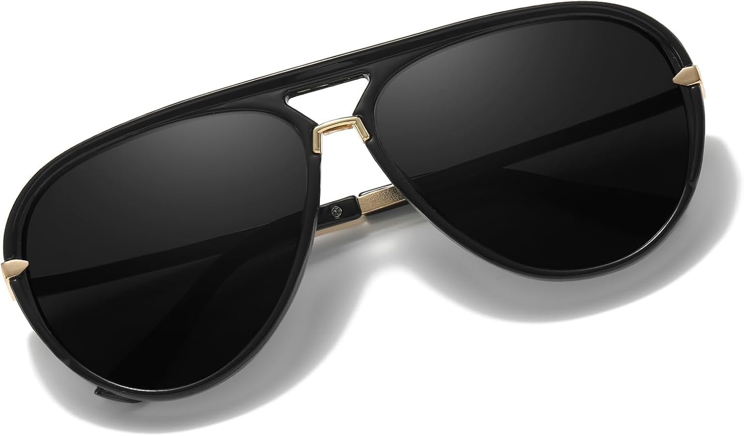 Солнцезащитные очки-авиаторы LVIOE увеличенного размера для женщин и мужчин, модные солнцезащитные очки-щит с защитой от УФ-излучения UV400, квадратная оправа, A1 Black/Grey
Солнцезащитные очки-авиаторы LVIOE увеличенного размера для женщин и мужчин, модные солнцезащитные очки-щит с защитой от УФ-излучения UV400, квадратная оправа, A1 Black/Grey