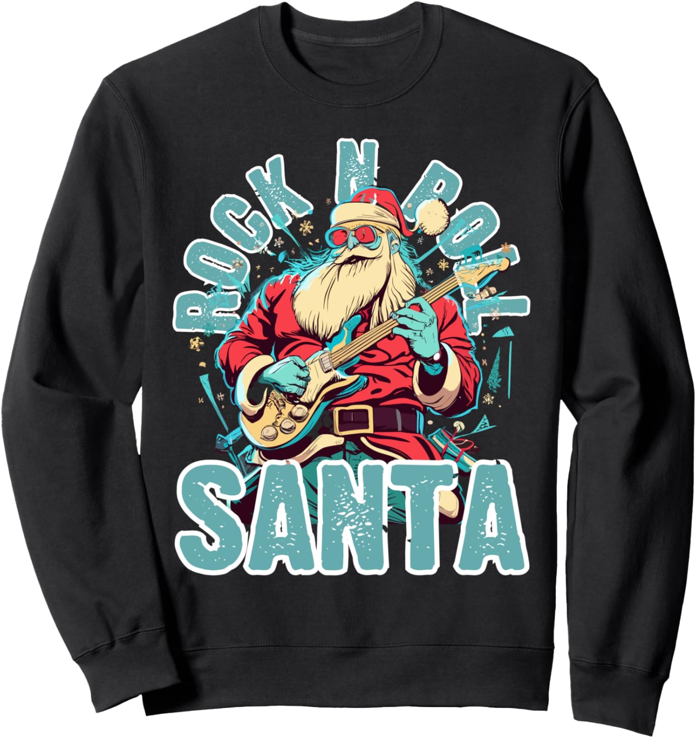 Рождественская толстовка с изображением Санта-Клауса в стиле рок-н-ролла, играющего на гитаре Rock N Roll Christmas Gifts, черный
Рождественская толстовка с изображением Санта-Клауса в стиле рок-н-ролла, играющего на гитаре Rock N Roll Christmas Gifts, черный