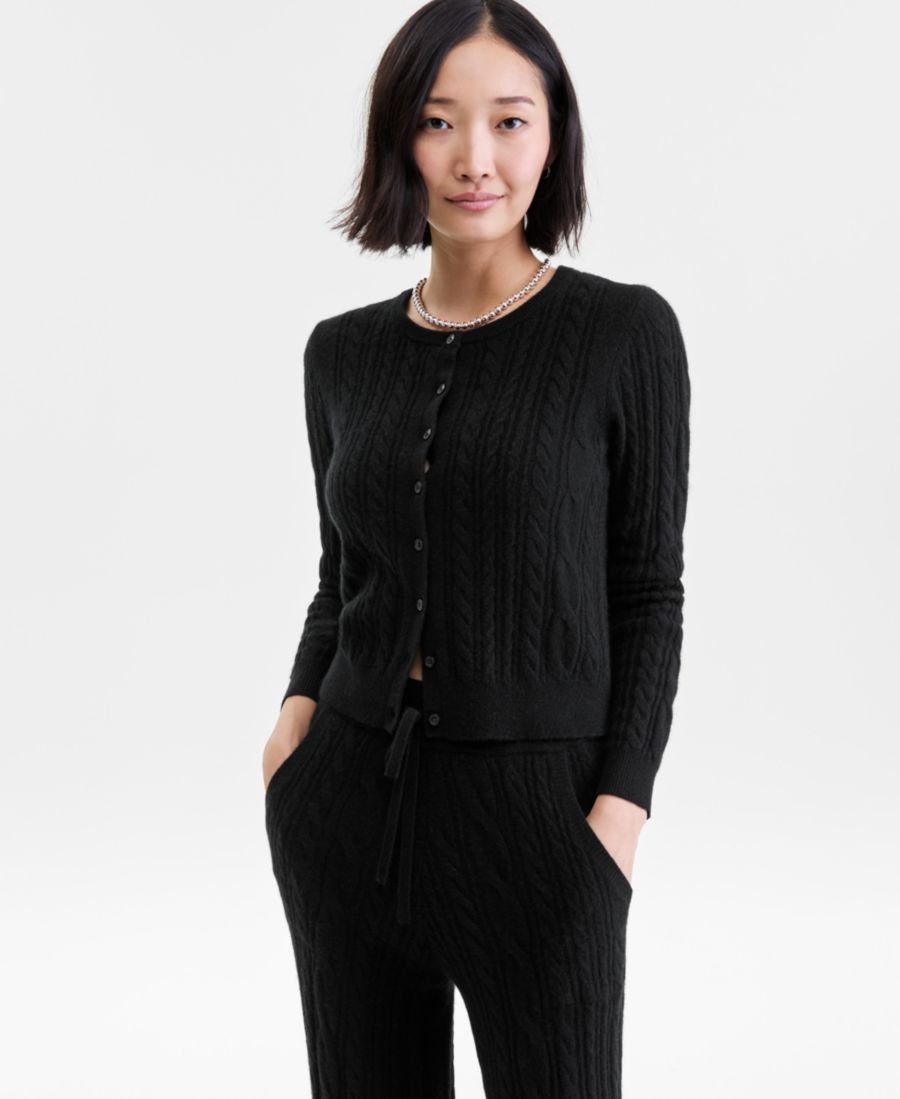 Женский кардиган крупной вязки из 100% кашемира, эксклюзивно представлен в Macy's Charter Club, Classic Black
Женский кардиган крупной вязки из 100% кашемира, эксклюзивно представлен в Macy's Charter Club, Classic Black