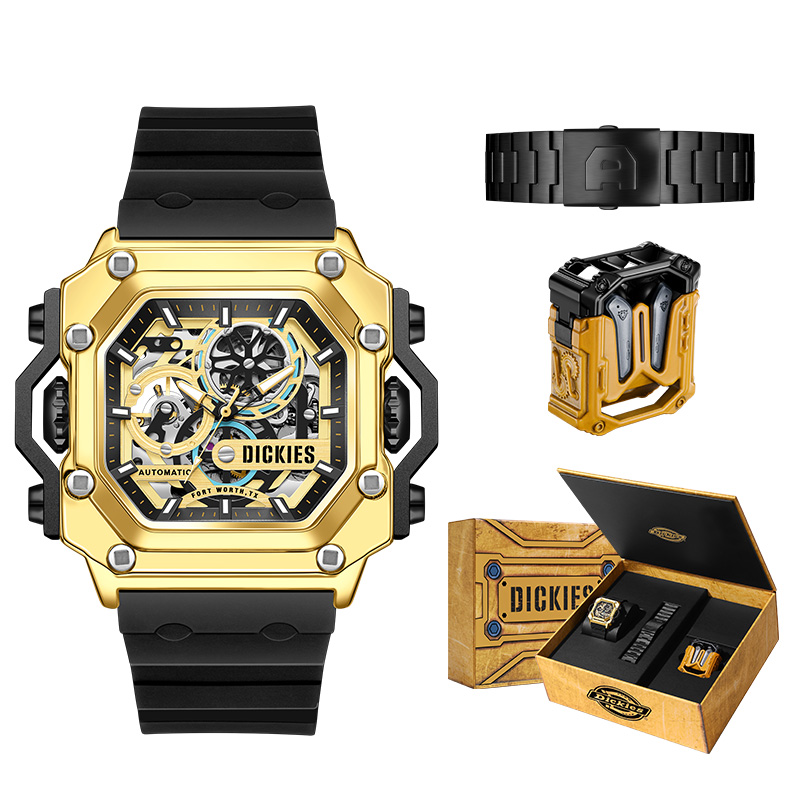 Наручные часы с механическим механизмом, силиконовым ремешком, прорезным циферблатом, мужские часы, классический праздничный футляр в подарок Dickies
Наручные часы с механическим механизмом, силиконовым ремешком, прорезным циферблатом, мужские часы, классический праздничный футляр в подарок Dickies