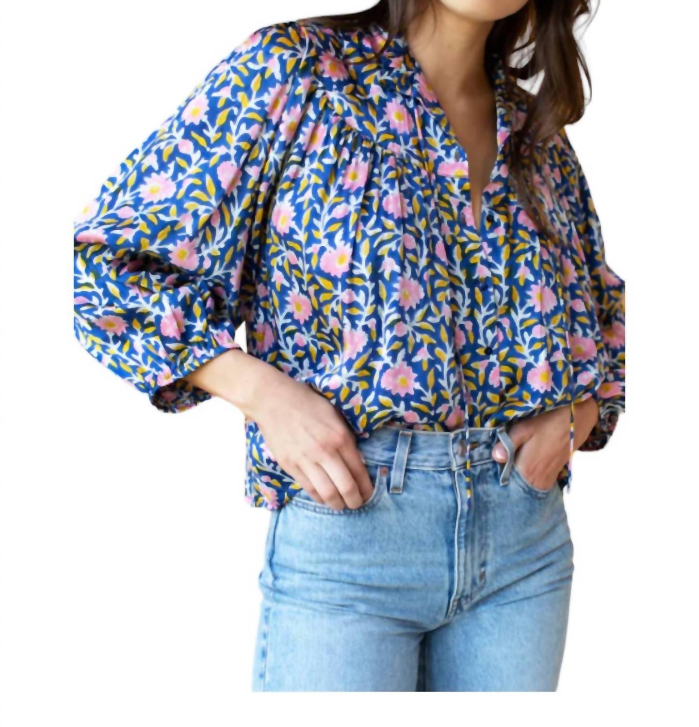 Блузка Emmaline в синем хризантемовом атласе EMERSON FRY
Блузка Emmaline в синем хризантемовом атласе EMERSON FRY