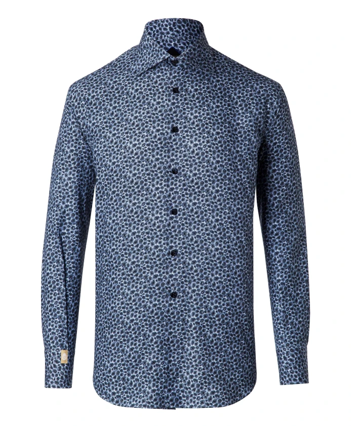 Рубашка с золотой отделкой, ls pensee Billionaire, синий
Рубашка с золотой отделкой, ls pensee Billionaire, синий