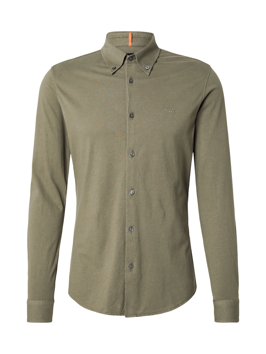 Рубашка Slim Fit на пуговицах BOSS Myjersey_M, оливковый
Рубашка Slim Fit на пуговицах BOSS Myjersey_M, оливковый