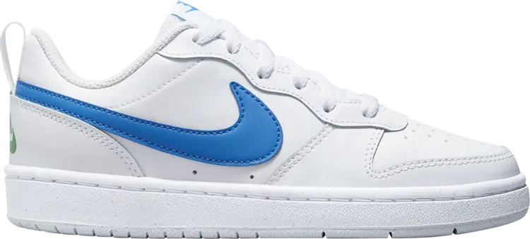 Кроссовки Court Borough Low 2 GS 'White Photo Blue', белый 
Кроссовки Court Borough Low 2 GS 'White Photo Blue', белый