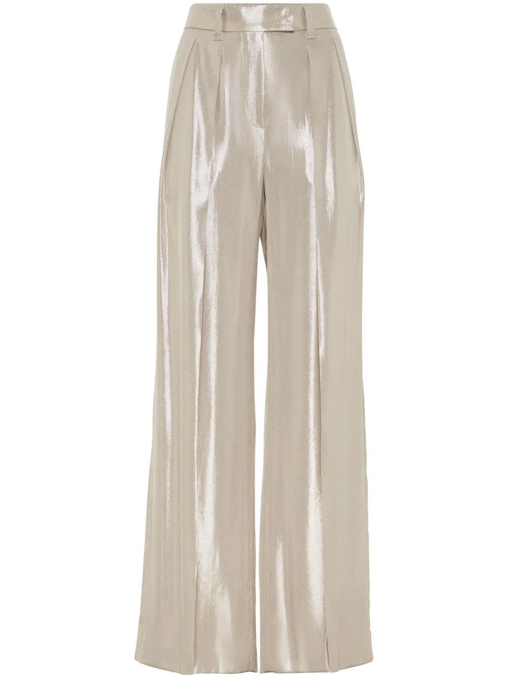 Широкие брюки со складками Brunello Cucinelli, нейтральный
Широкие брюки со складками Brunello Cucinelli, нейтральный