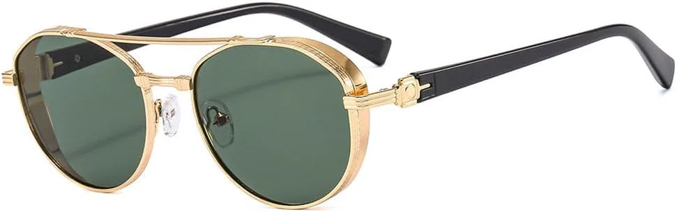 Женские солнцезащитные очки LVTFCO Fashion Round в винтажном панк-стиле, металлическая оправа, дорожные очки для мужчин и водителей, защита от УФ-излучения UV400, 1
Женские солнцезащитные очки LVTFCO Fashion Round в винтажном панк-стиле, металлическая оправа, дорожные очки для мужчин и водителей, защита от УФ-излучения UV400, 1