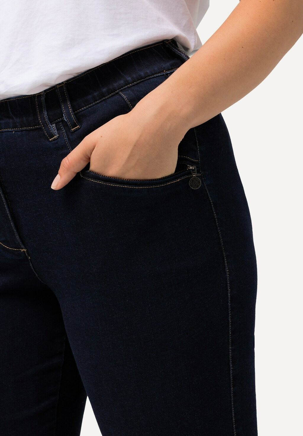 Джинсы прямого кроя Ulla Popken, синий деним
Джинсы прямого кроя Ulla Popken, синий деним