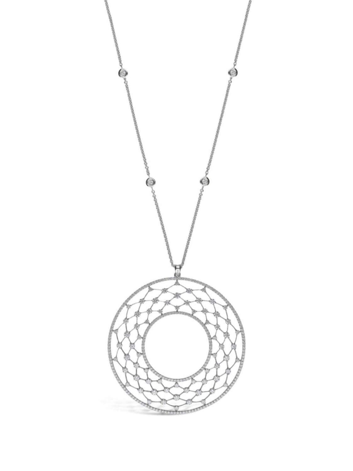 Колье Merletti из белого золота с бриллиантами LEO PIZZO, серебряный
Колье Merletti из белого золота с бриллиантами LEO PIZZO, серебряный