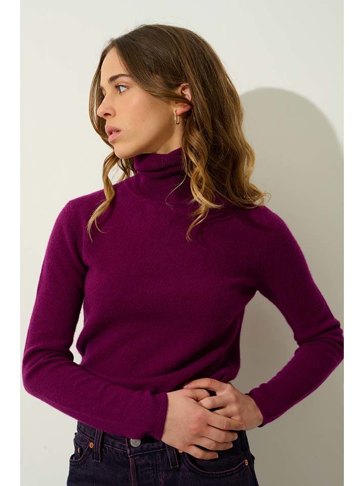 Кашемировый свитер с высоким воротом Bise фиолетового цвета AUTHENTIC CASHMERE
Кашемировый свитер с высоким воротом Bise фиолетового цвета AUTHENTIC CASHMERE