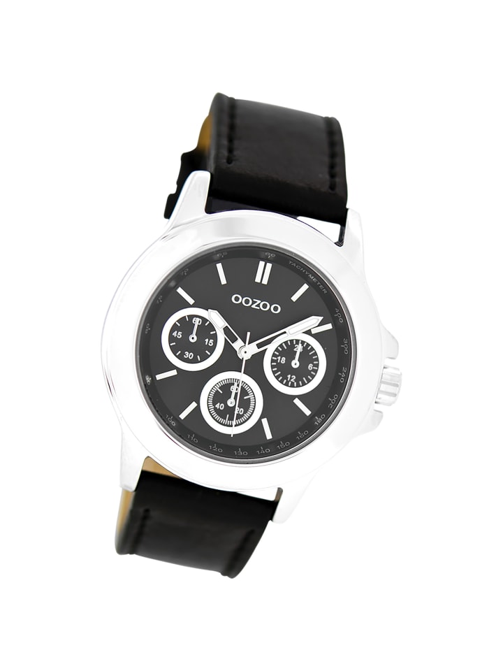 Аналоговые наручные часы Oozoo Timepieces, черные, большие (примерно 40 мм)
Аналоговые наручные часы Oozoo Timepieces, черные, большие (примерно 40 мм)