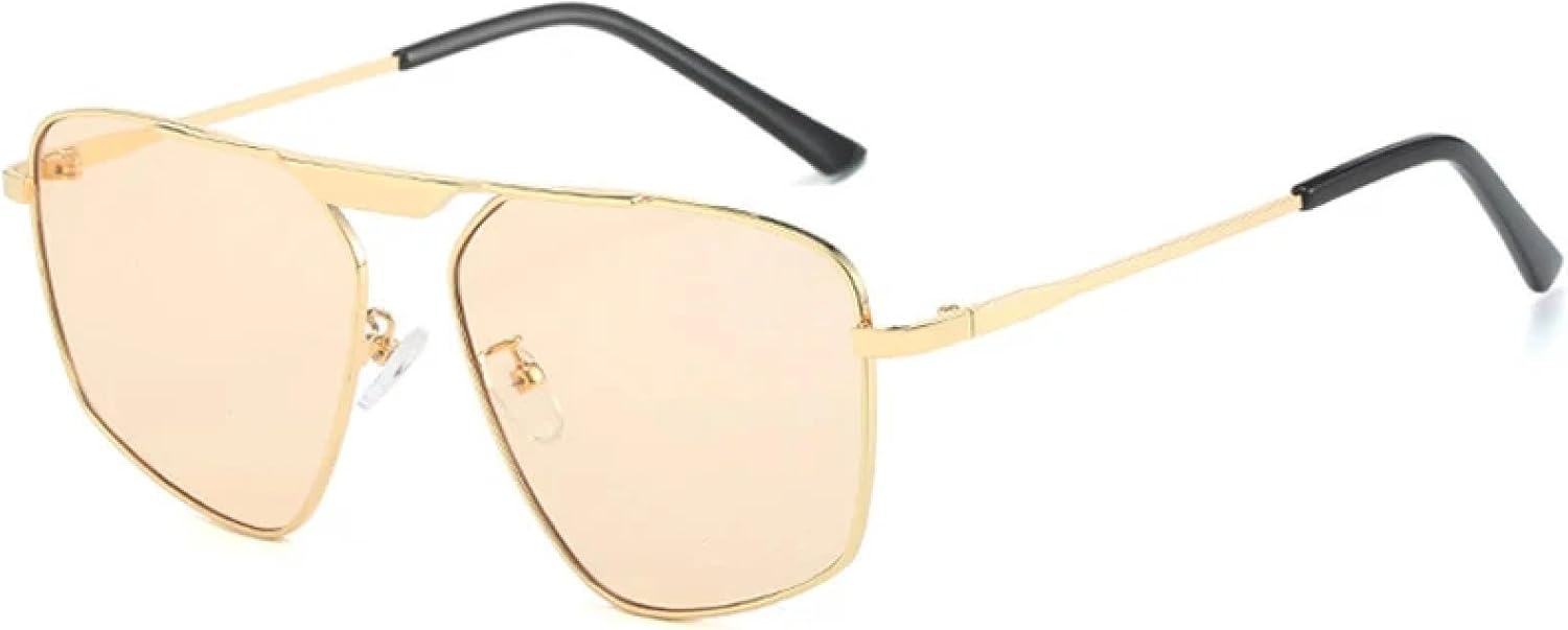 Солнцезащитные очки в многоугольной металлической оправе для женщин и мужчин, для активного отдыха, вождения, летних путешествий, с защитой от УФ-излучения UV400 TKKTLLT, Gold Champagne
Солнцезащитные очки в многоугольной металлической оправе для женщин и мужчин, для активного отдыха, вождения, летних путешествий, с защитой от УФ-излучения UV400 TKKTLLT, Gold Champagne