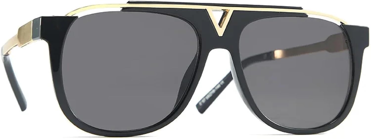 Роскошные солнцезащитные очки для женщин и мужчин, винтажные, с зеркальным градиентом, металлические, в большой оправе, в стиле панк, солнцезащитные очки для мужчин с защитой от УФ-излучения UV400 TKKTLLT, Black Black
Роскошные солнцезащитные очки для женщин и мужчин, винтажные, с зеркальным градиентом, металлические, в большой оправе, в стиле панк, солнцезащитные очки для мужчин с защитой от УФ-излучения UV400 TKKTLLT, Black Black