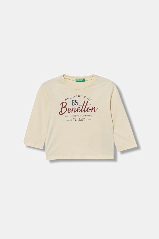 Детская хлопковая кофта с длинным рукавом United Colors Of Benetton, бежевый
Детская хлопковая кофта с длинным рукавом United Colors Of Benetton, бежевый