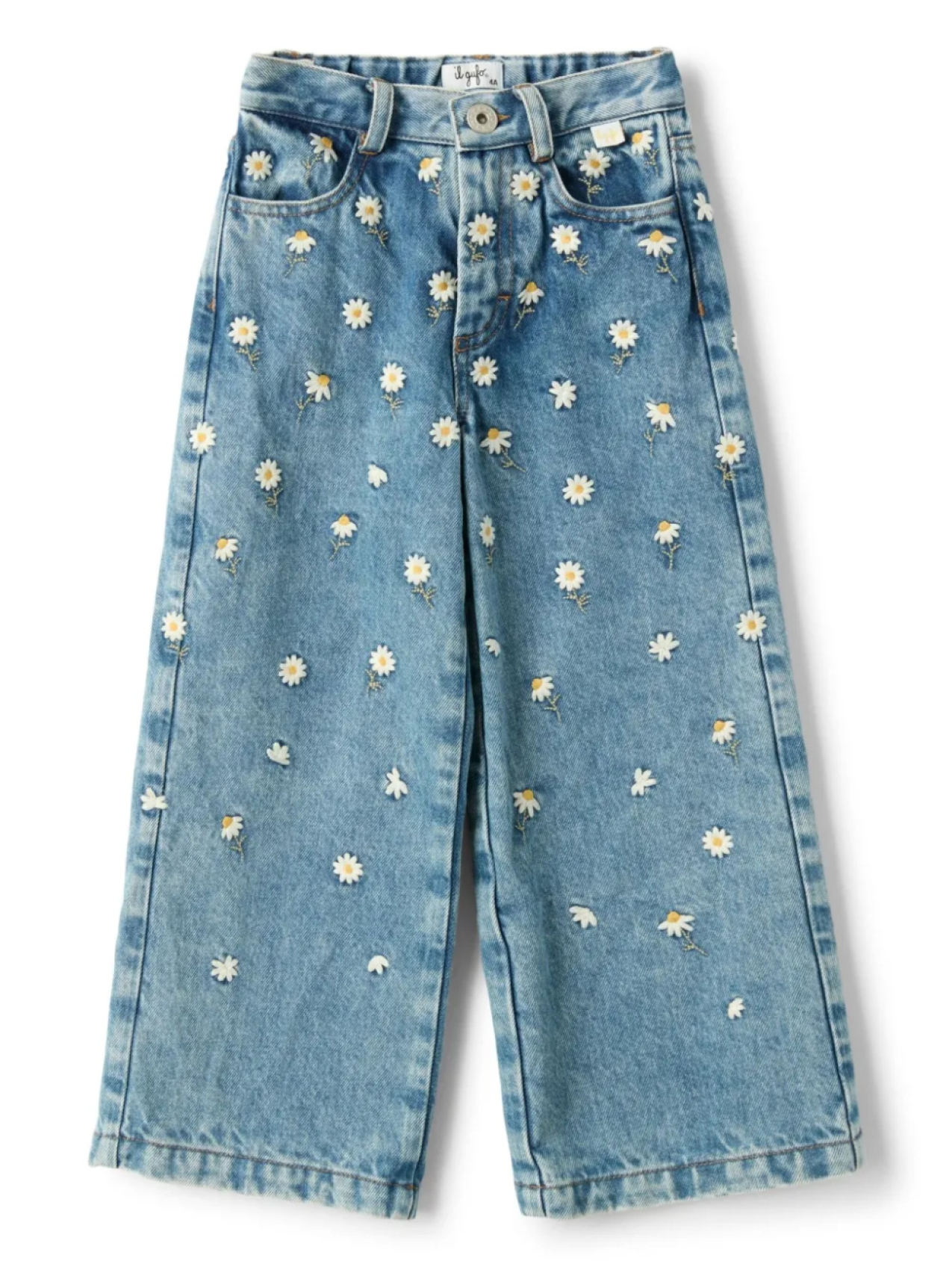 Джинсы с цветочной вышивкой Il Gufo, синий
Джинсы с цветочной вышивкой Il Gufo, синий