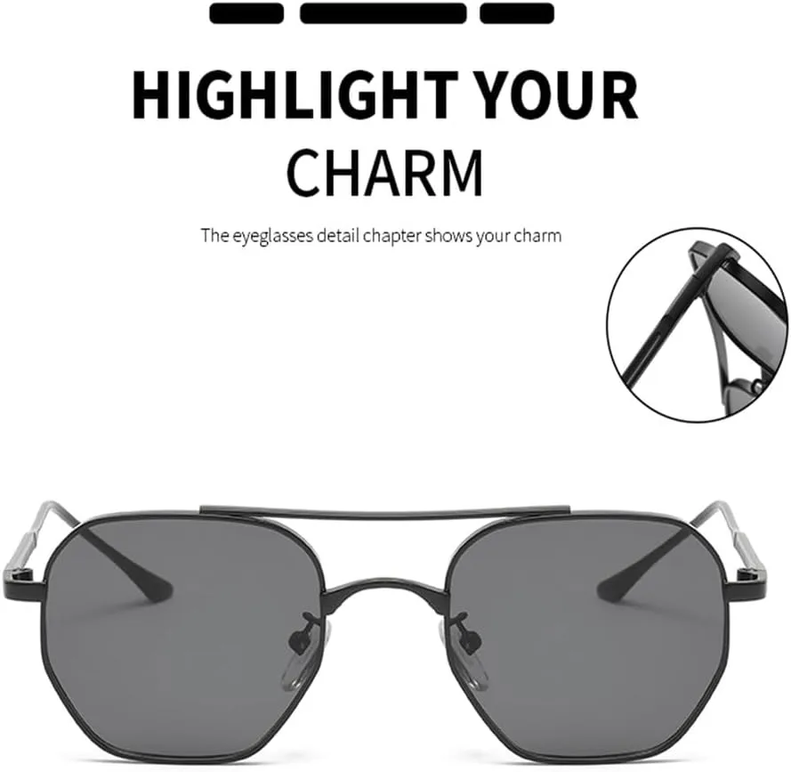 Модные солнцезащитные очки в металлической оправе для вождения, мужские винтажные черные очки с защитой от УФ-излучения UV400 для женщин KTUCN, Black Grey
Модные солнцезащитные очки в металлической оправе для вождения, мужские винтажные черные очки с защитой от УФ-излучения UV400 для женщин KTUCN, Black Grey