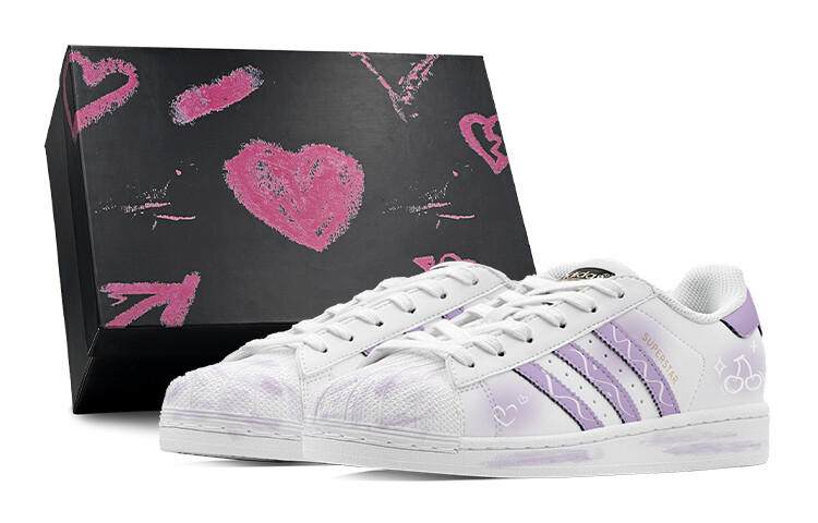 Кроссовки adidas originals Superstar Series Skateboarding Shoes Unisex Low-top White, фиолетовый
Кроссовки adidas originals Superstar Series Skateboarding Shoes Unisex Low-top White, фиолетовый