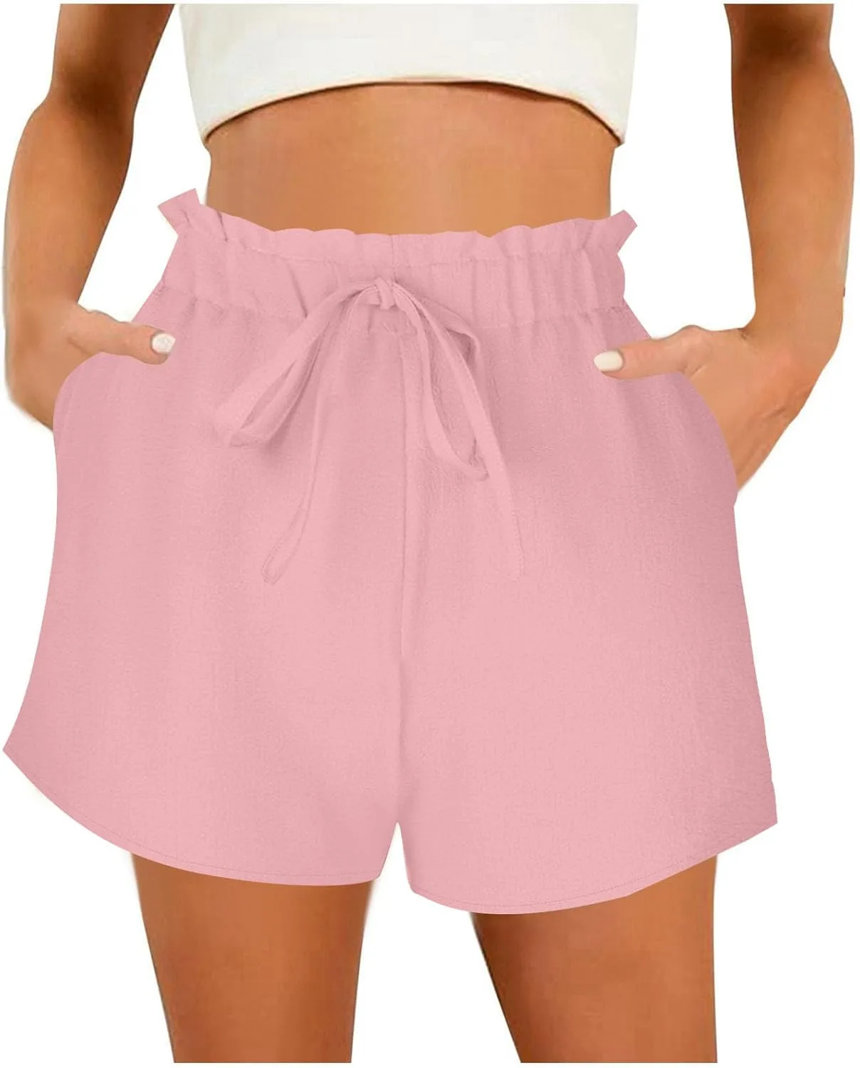 Женские летние шорты с карманом, высокая талия, широкие
Женские летние шорты с карманом, высокая талия, широкие