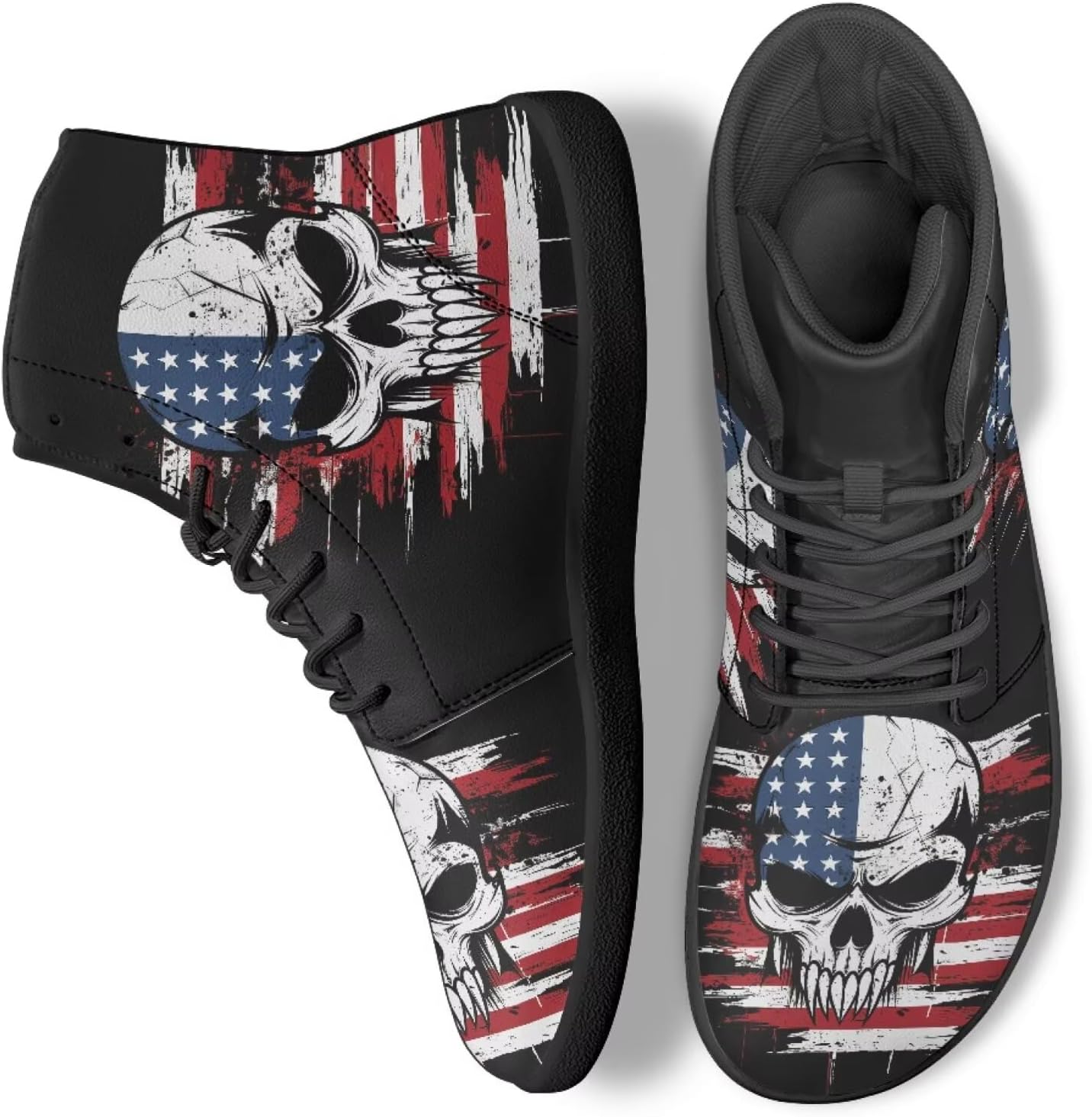 Кроссовки Binienty для мужчин и женщин, широкие, модные, легкие, высокие, American Flag Skull
Кроссовки Binienty для мужчин и женщин, широкие, модные, легкие, высокие, American Flag Skull