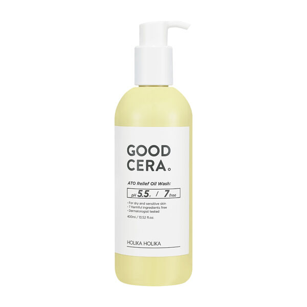 Очищающий гель для душа, 400 мл Holika Holika Good cera ato relief oil wash 
Очищающий гель для душа, 400 мл Holika Holika Good cera ato relief oil wash