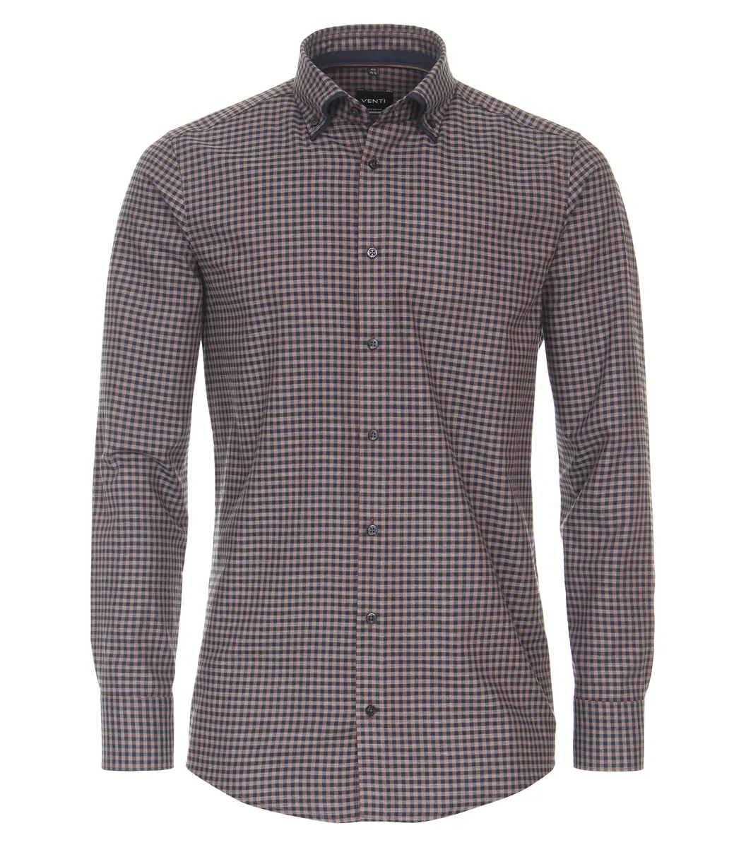 Деловая рубашка VENTI "Деловая рубашка VENTI в клетку", коричневый
Деловая рубашка VENTI "Деловая рубашка VENTI в клетку", коричневый