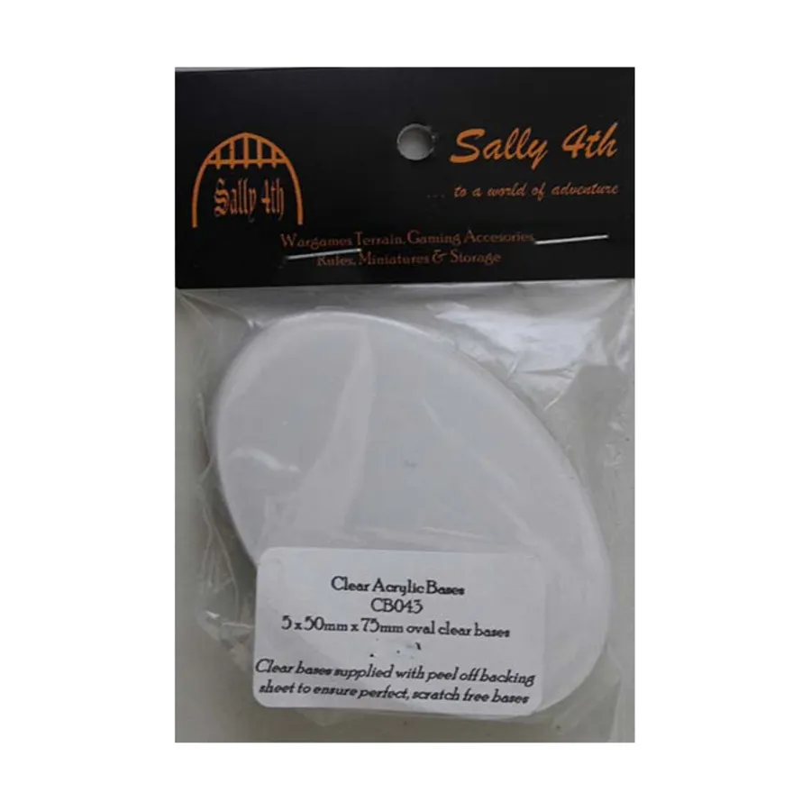 Овальное основание — 50 мм x 75 мм (5), Terra-Base Clear Acrylic Miniature Bases (Sally 4th)
Овальное основание — 50 мм x 75 мм (5), Terra-Base Clear Acrylic Miniature Bases (Sally 4th)