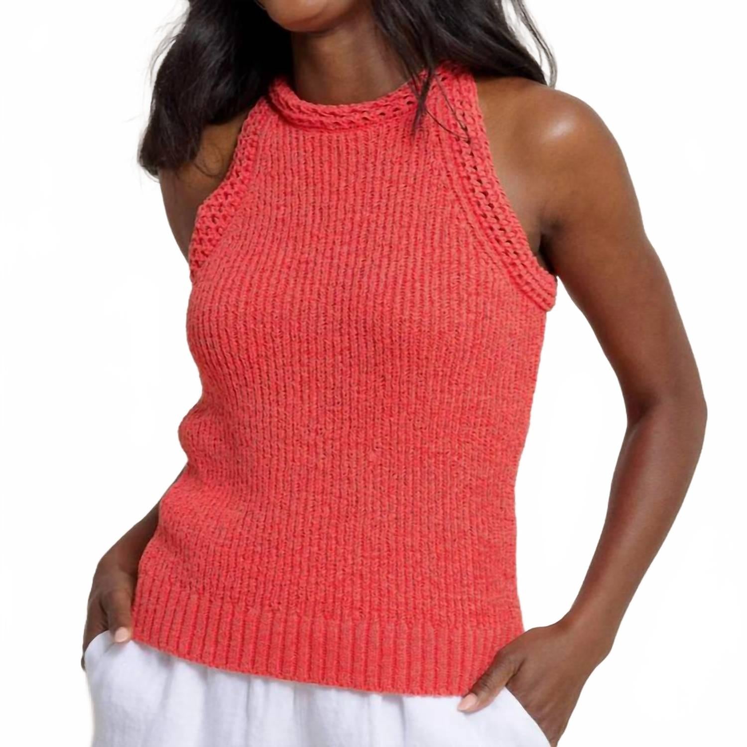 Топ-свитер Tessa в коралловом закатном оттенке SOUTHERN TIDE
Топ-свитер Tessa в коралловом закатном оттенке SOUTHERN TIDE