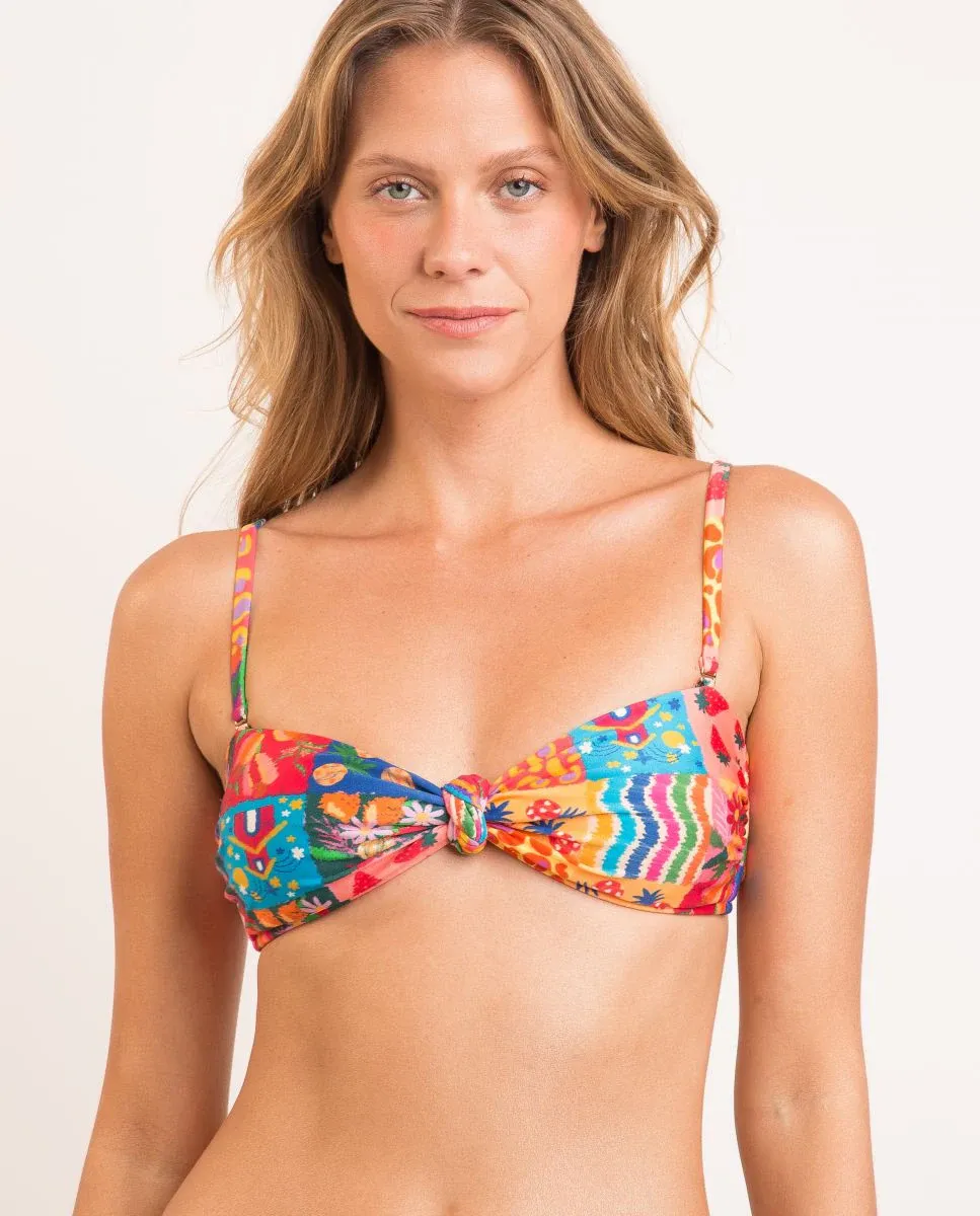 Утепленный лиф бикини-бандо с принтом Río de Sol, мультиколор
Утепленный лиф бикини-бандо с принтом Río de Sol, мультиколор