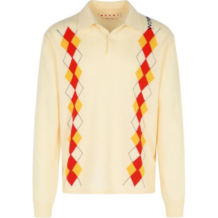 Вязаный джемпер в тон Marni, бежевый желтый
Вязаный джемпер в тон Marni, бежевый желтый