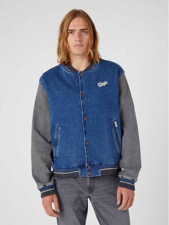 Бомбер стандартного кроя Wrangler, синий
Бомбер стандартного кроя Wrangler, синий