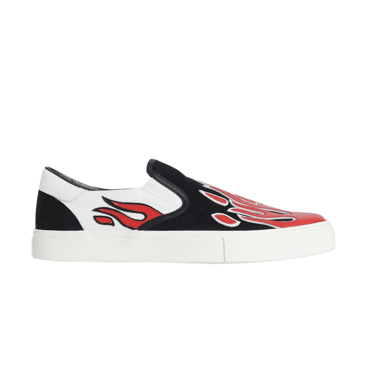 Слипоны Amiri Slip-On 'Flame - Black White Red', черный 
Слипоны Amiri Slip-On 'Flame - Black White Red', черный