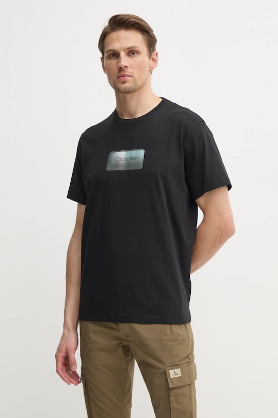 Хлопковая футболка Calvin Klein, черный
Хлопковая футболка Calvin Klein, черный