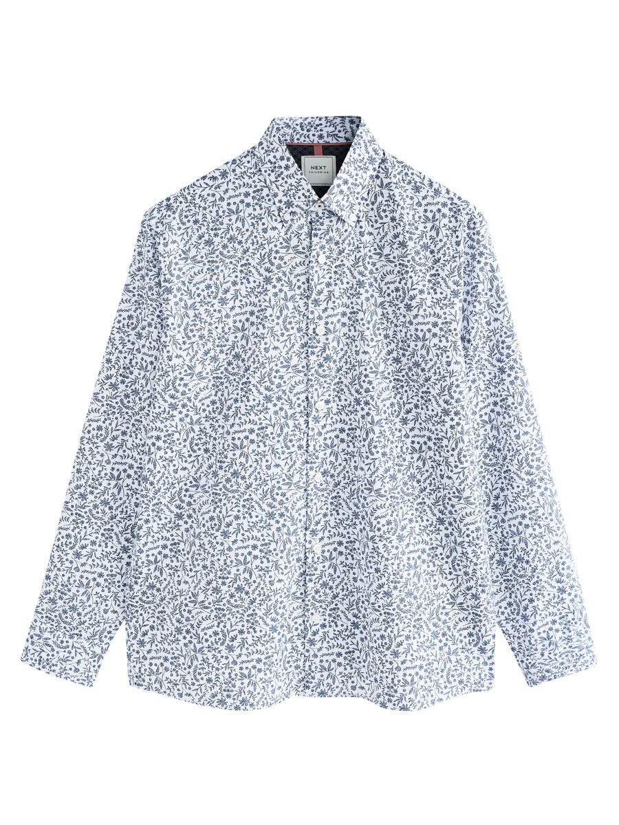 Рубашка обычного кроя на пуговицах Next, белый
Рубашка обычного кроя на пуговицах Next, белый