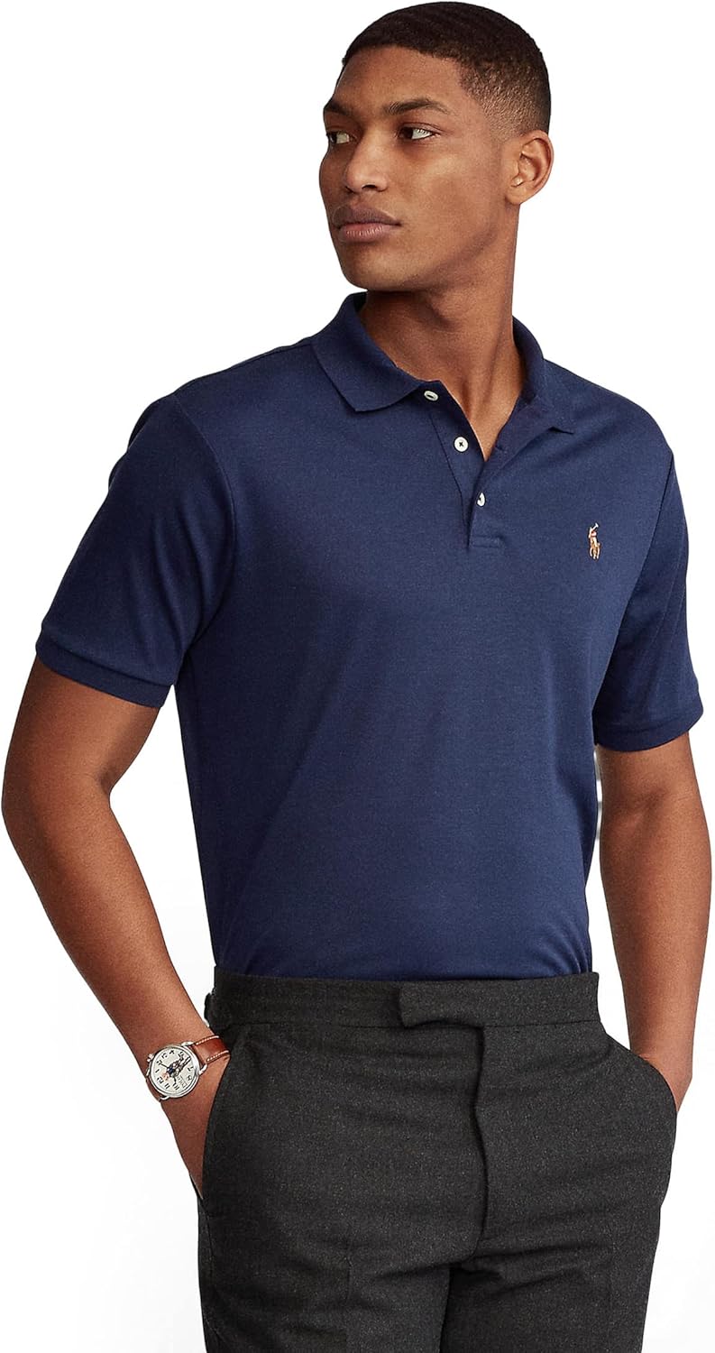 POLO RALPH LAUREN Мужская классическая футболка-поло из мягкого хлопка, Blue
POLO RALPH LAUREN Мужская классическая футболка-поло из мягкого хлопка, Blue