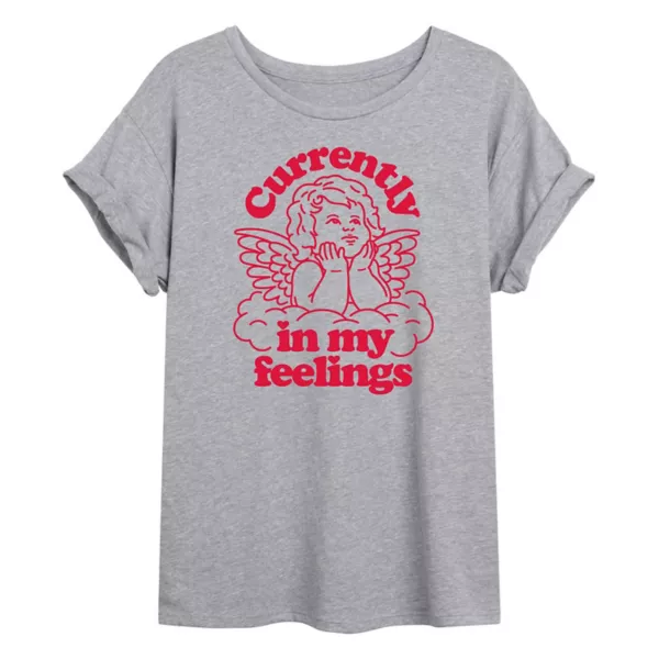Футболка размера «Оверсайз» для юниоров с надписью «Купидон в моих чувствах» Licensed Character, серый
Футболка размера «Оверсайз» для юниоров с надписью «Купидон в моих чувствах» Licensed Character, серый